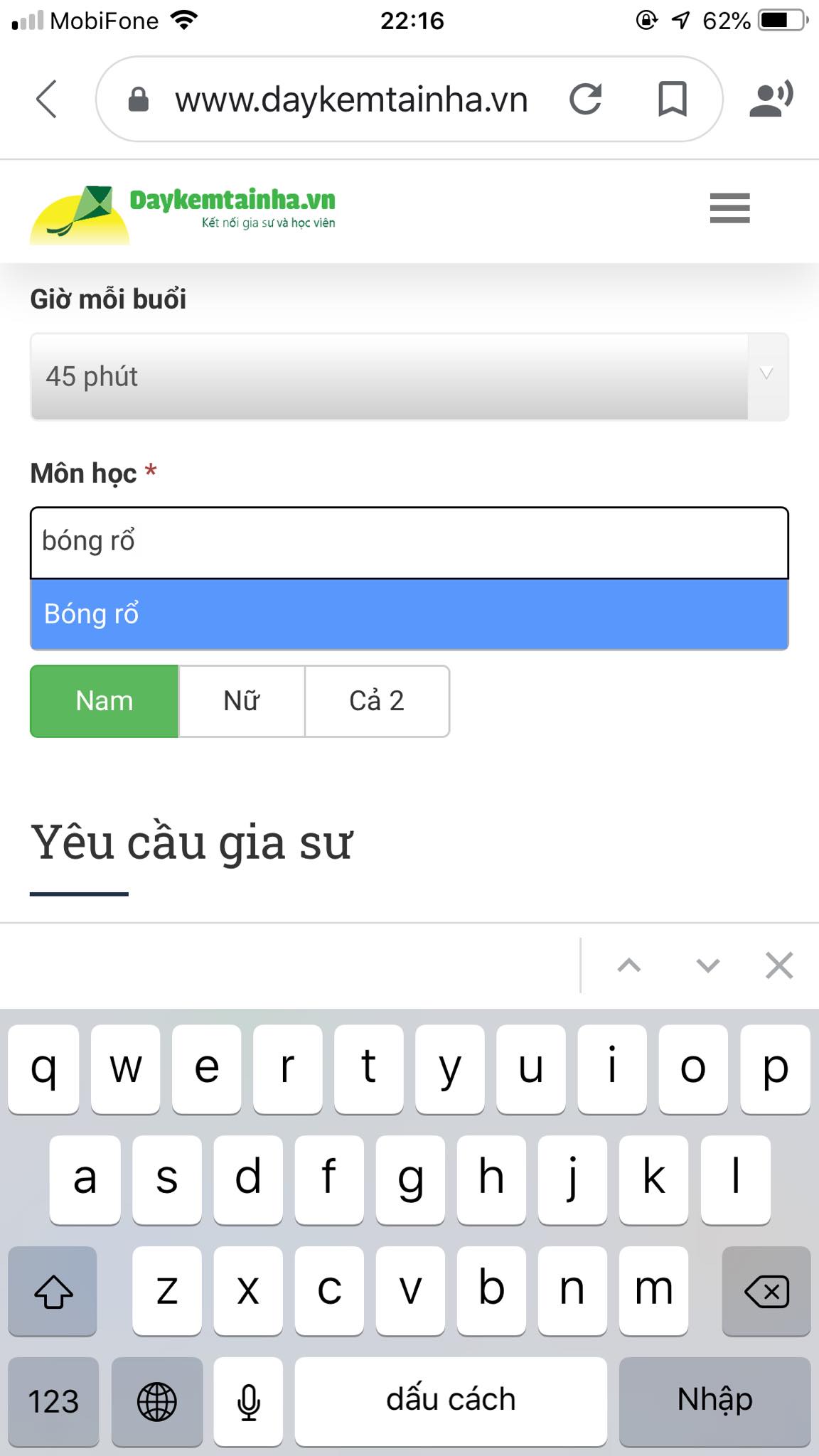 Học phí bóng rổ